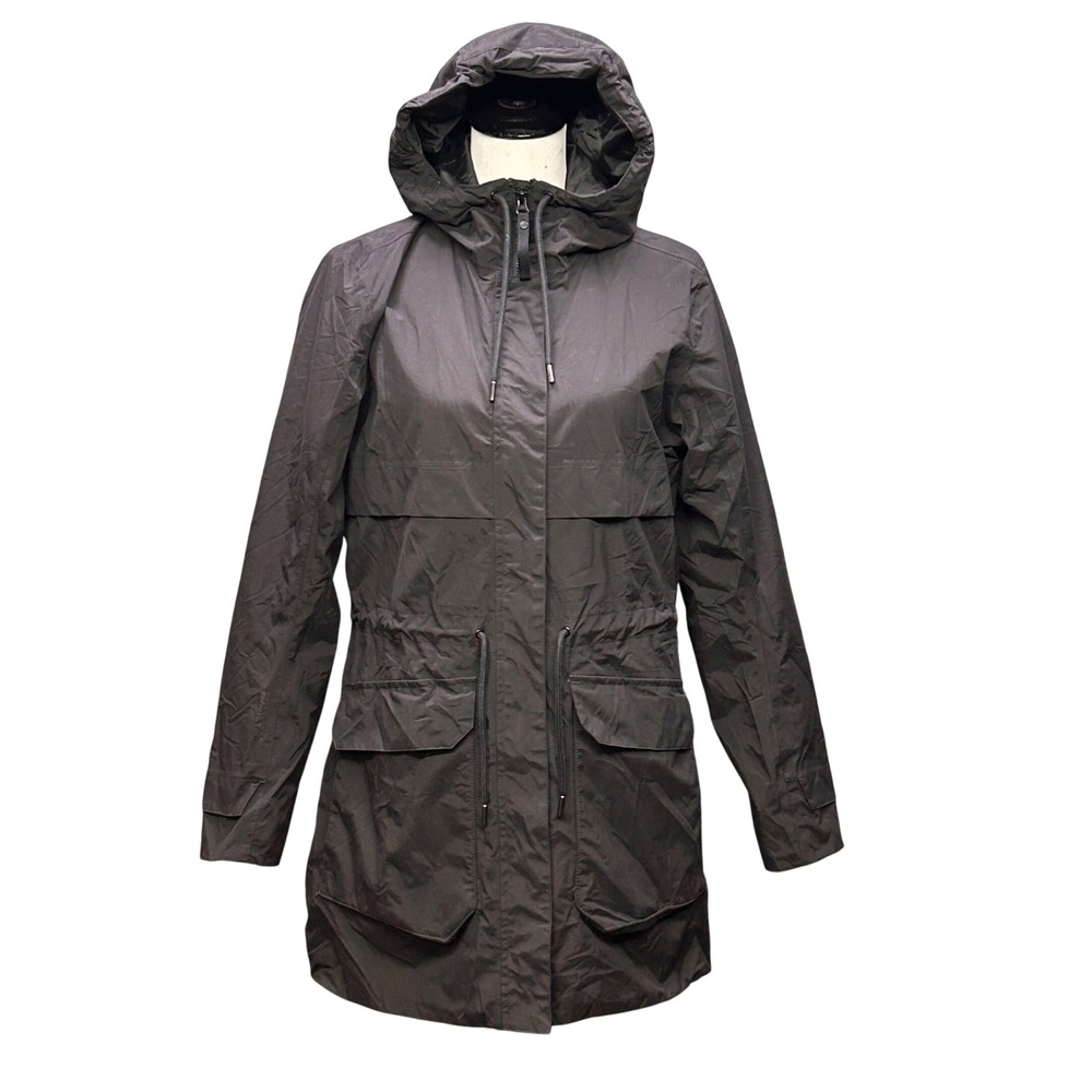 Helly Hansen Insulated Parka Jacket Women M Black Primaloft Hooded Coat Gorpcore